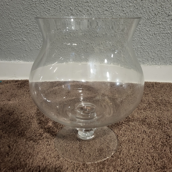 Accents Extra Large Glass Bowl Centerpiece With Large Stem Poshmark